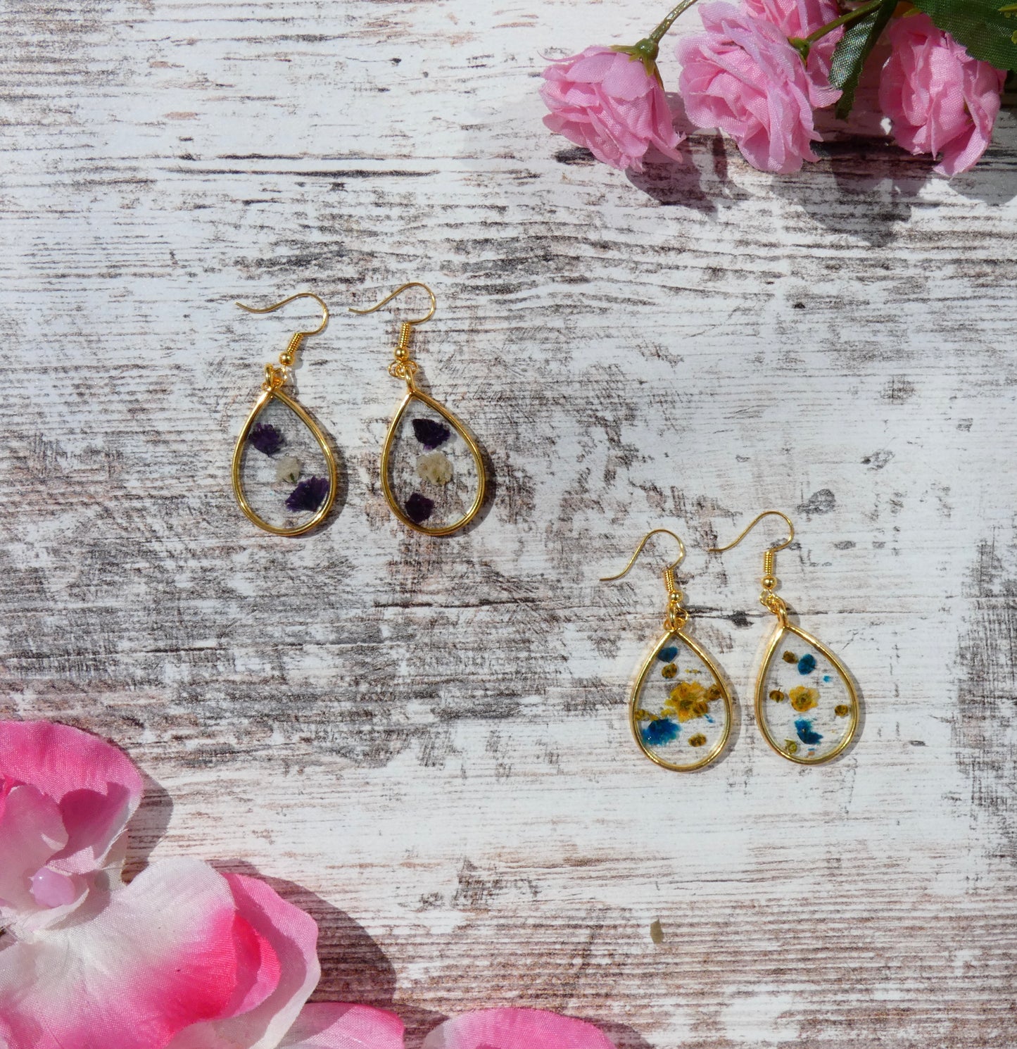 Large oval earrings