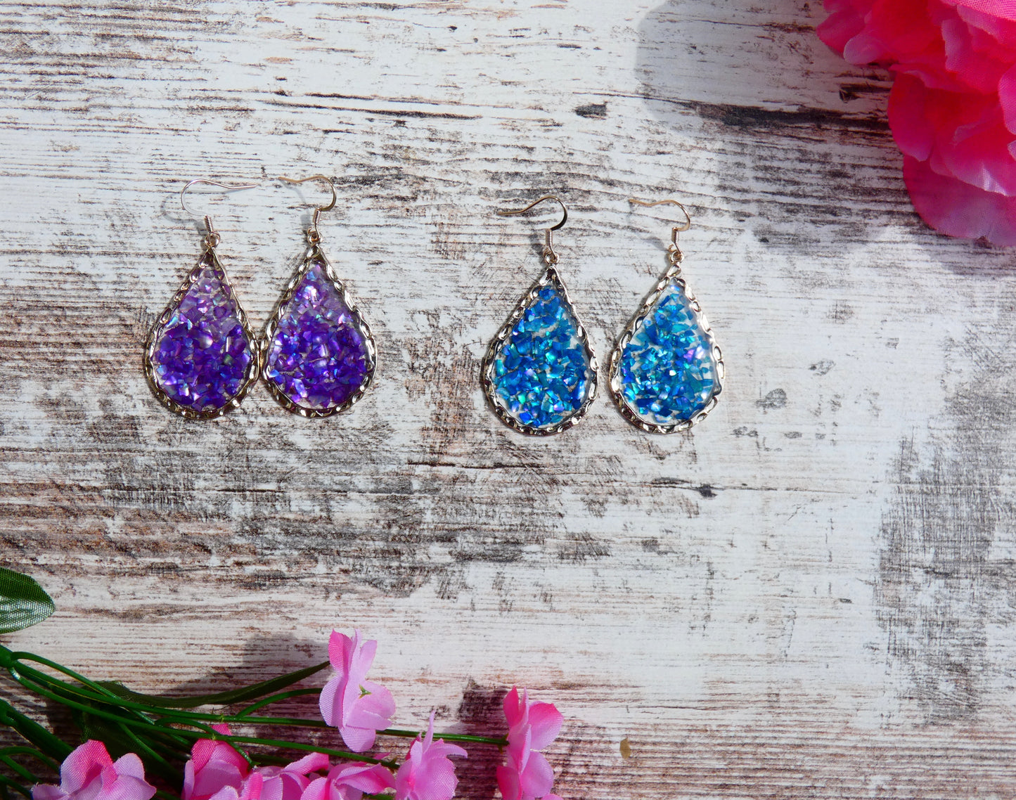Tear drop earrings