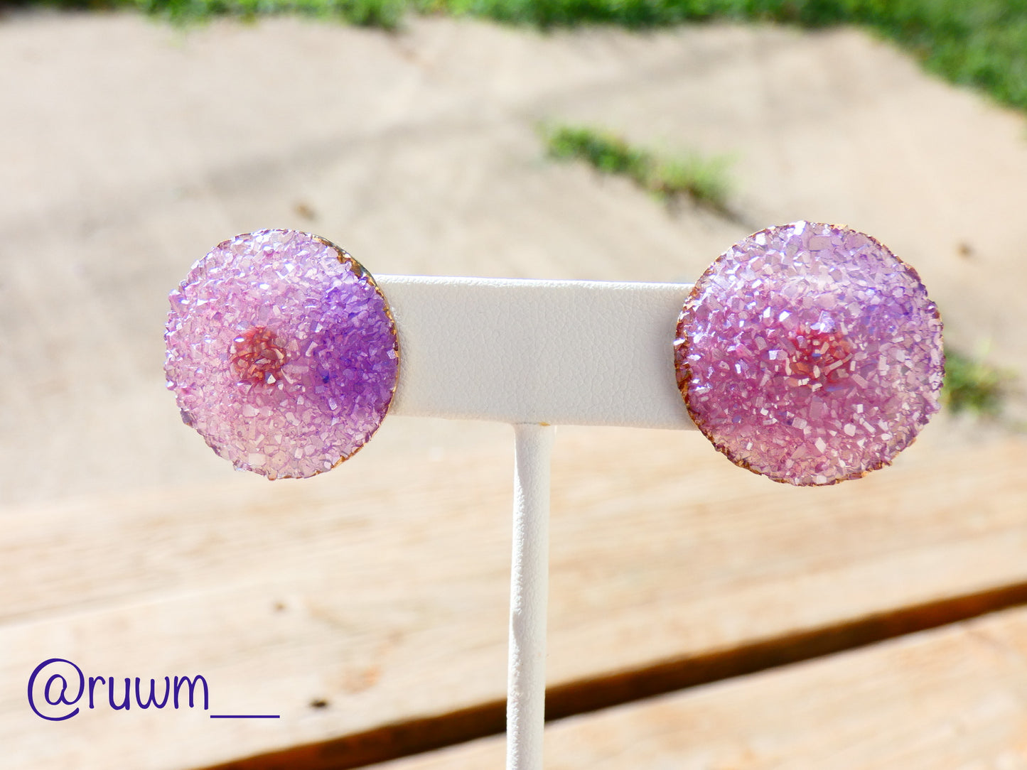 Large Druzy Earrings