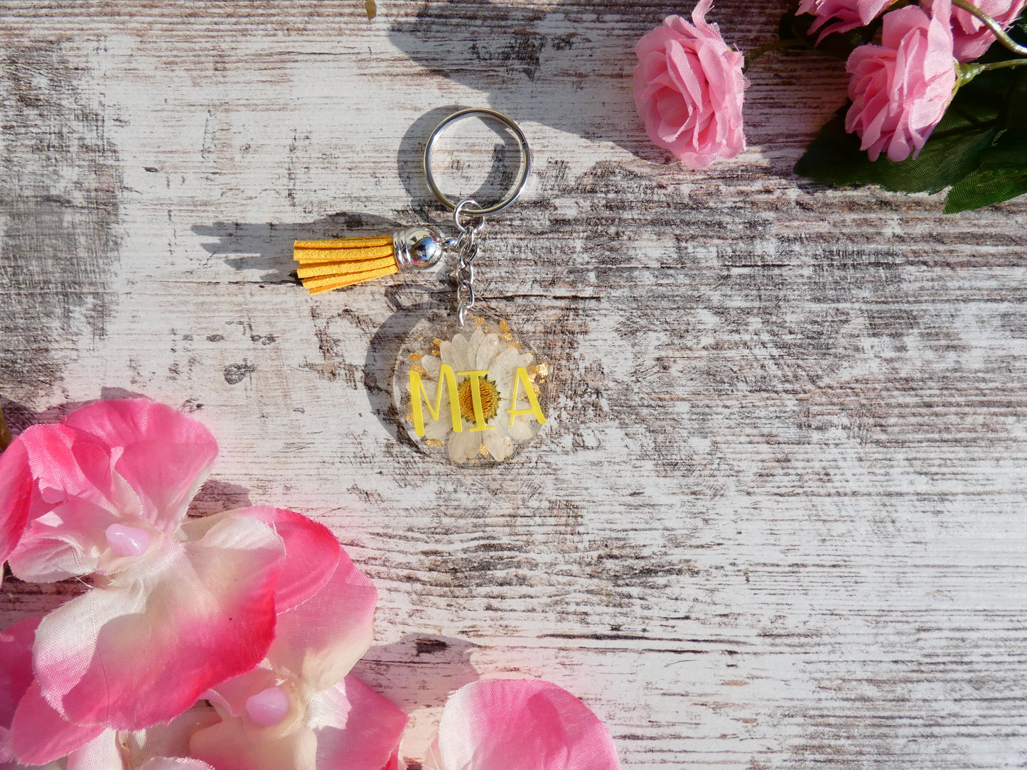 Circle Name Keychain