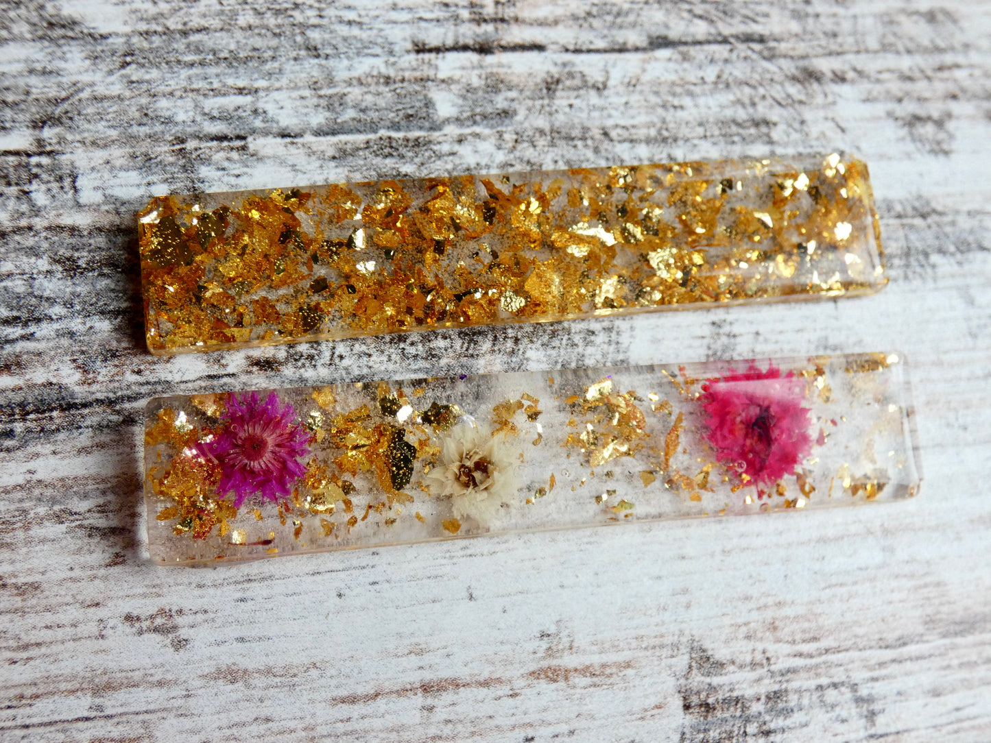 Small flower hair clips