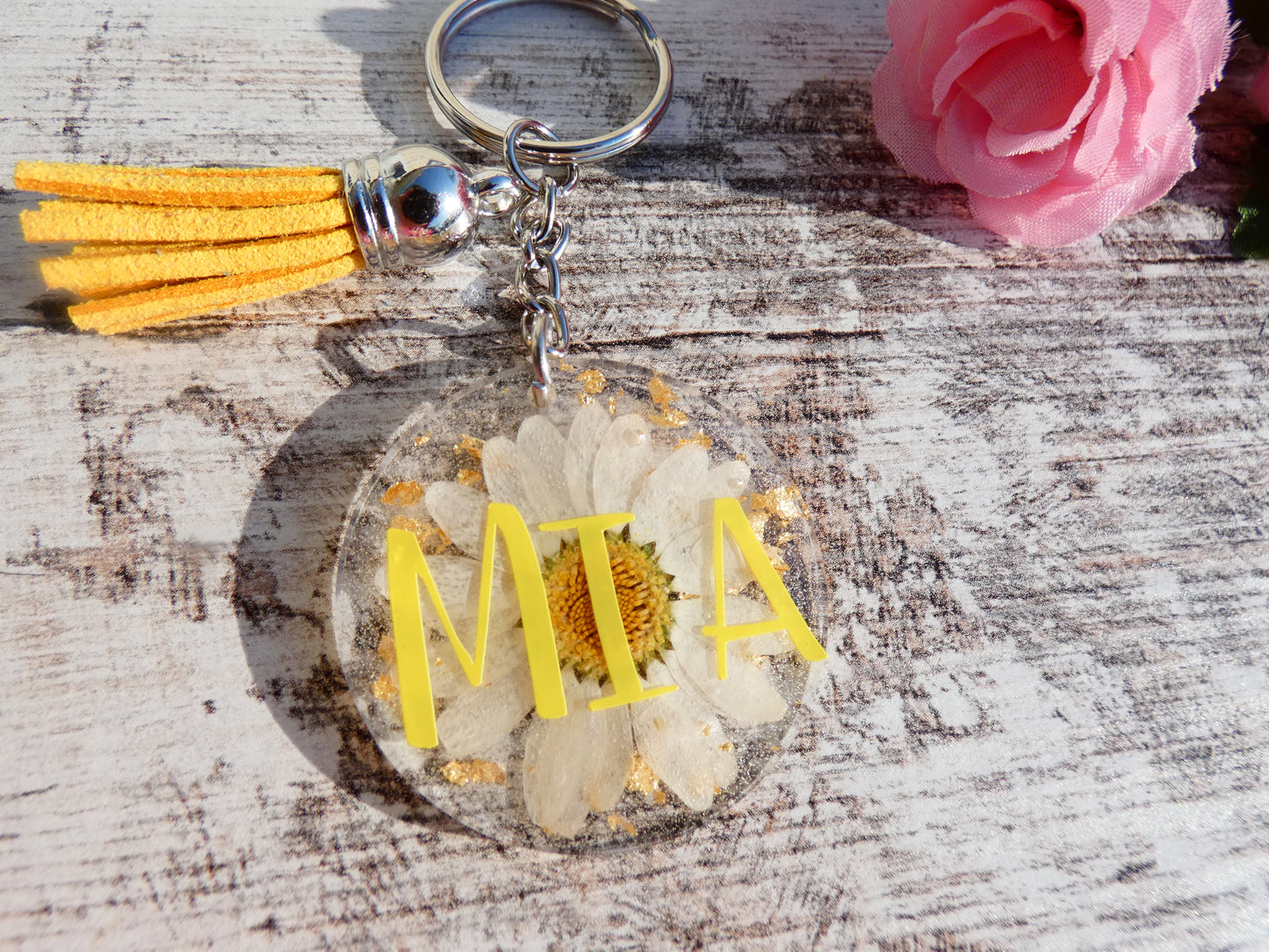 Circle Name Keychain