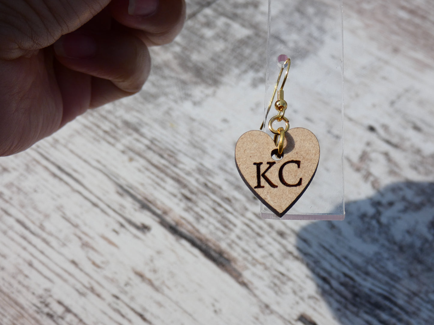 KC Heart Long Earrings