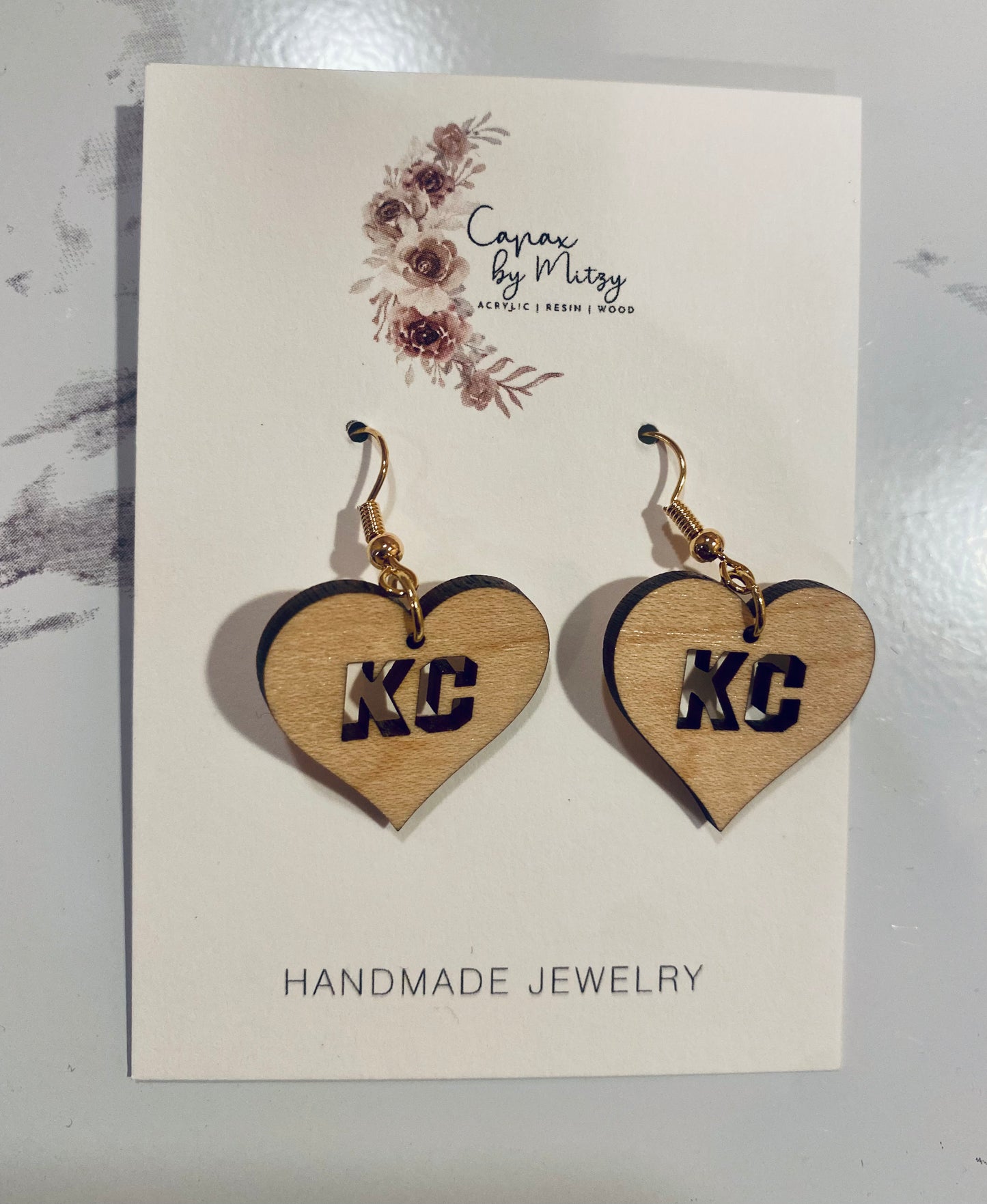 Heart KC Earrings