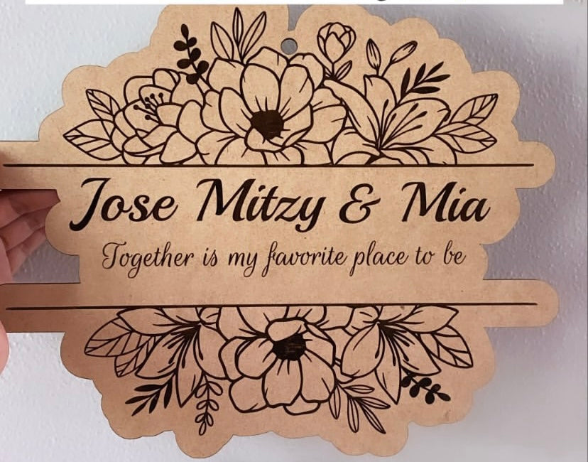 Wooden Home Sign