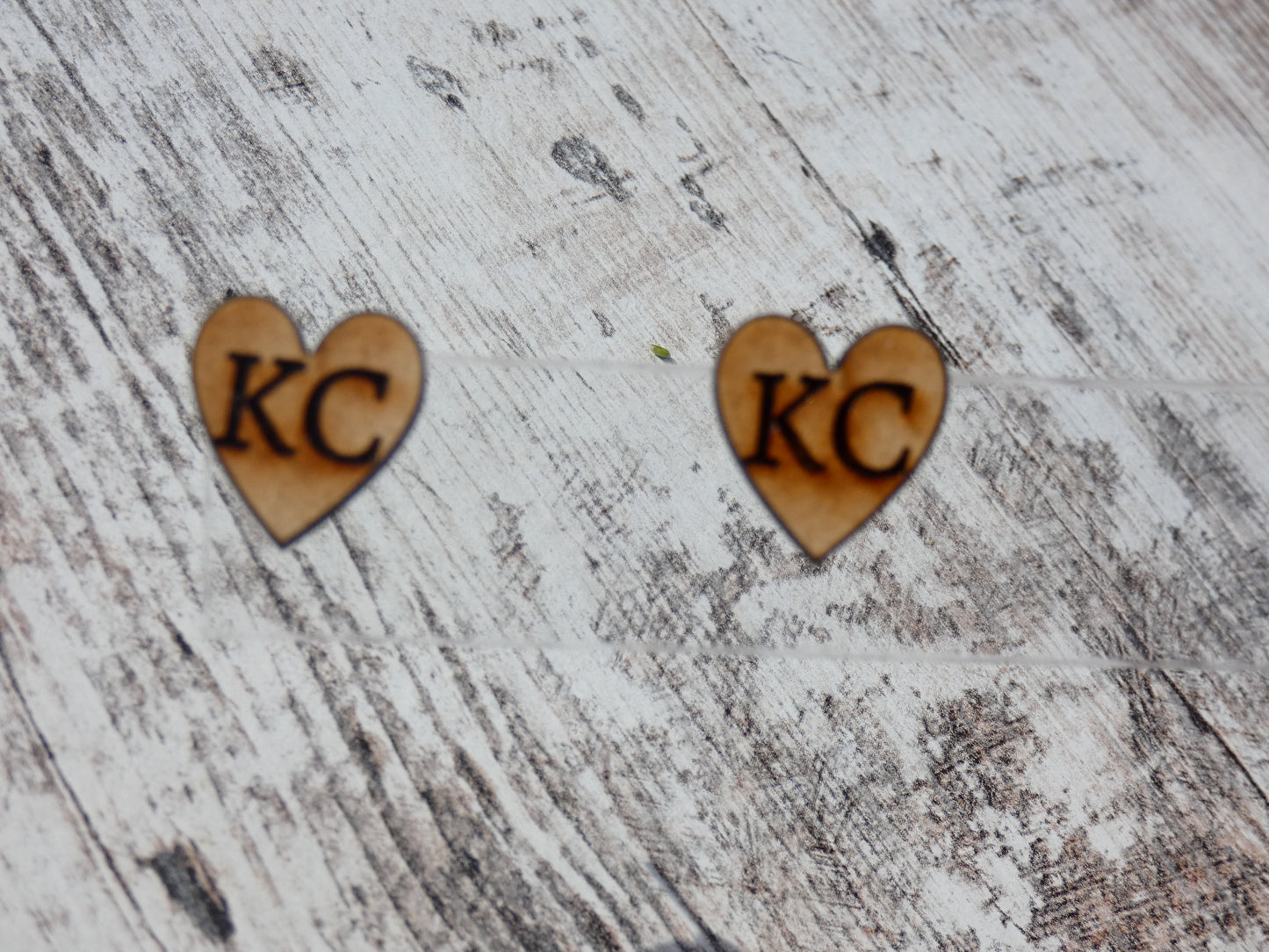 KC Heart Studs