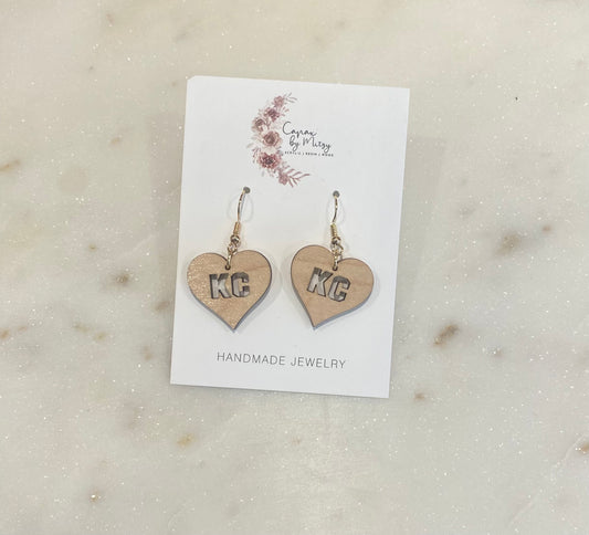 Heart KC Earrings